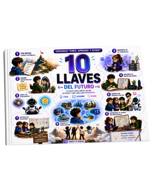 Portada del libro Diez Llaves del Futuro de Dinero Inteligente para Niños