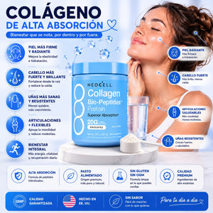 Foto real de clienta preparando su café con colágeno NEOCELL en su cocina