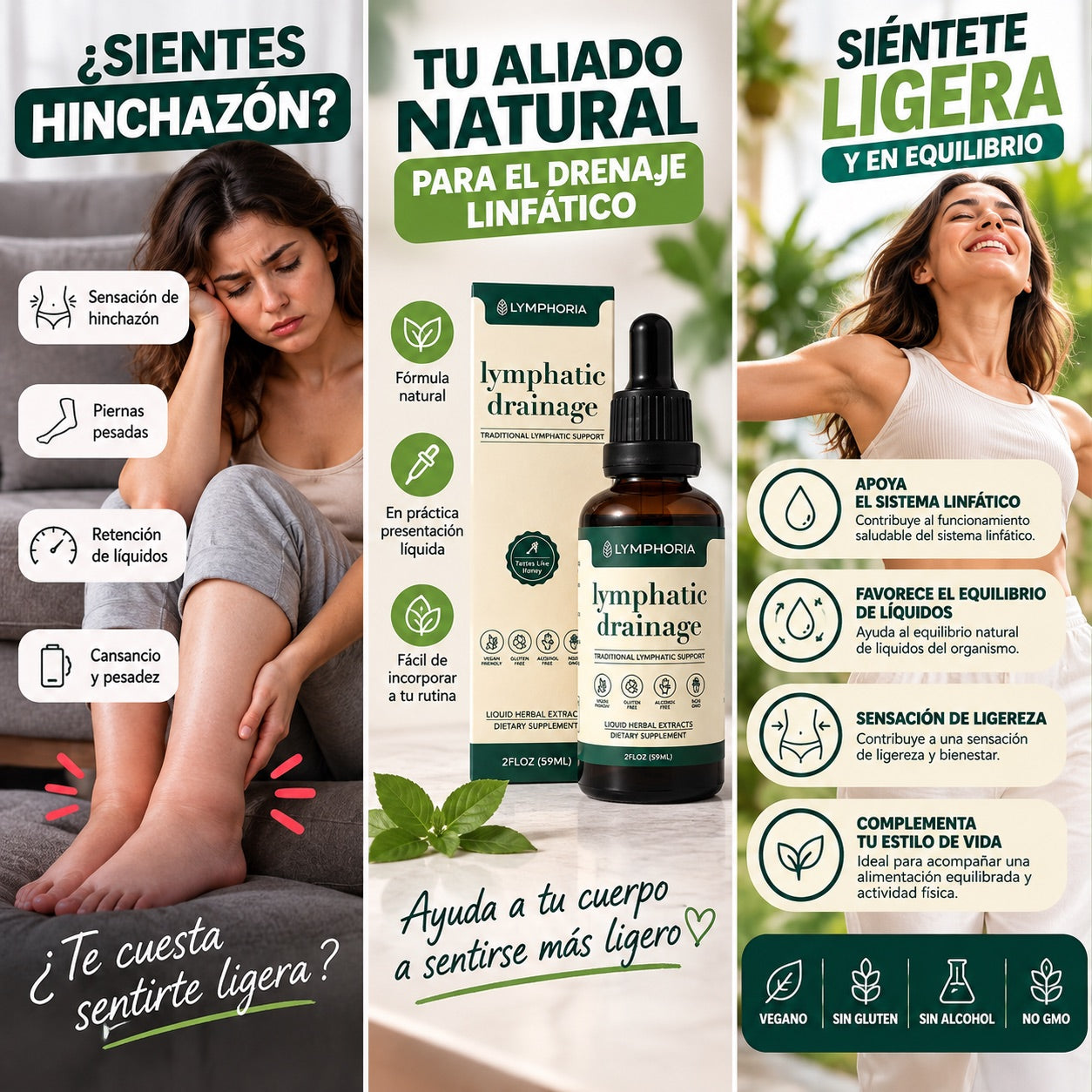 Siéntete ligera y en equilibrio con Lymphoria