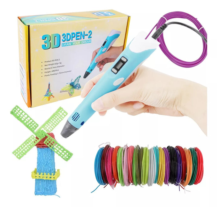 Lápiz Impresora 3D creando figuras