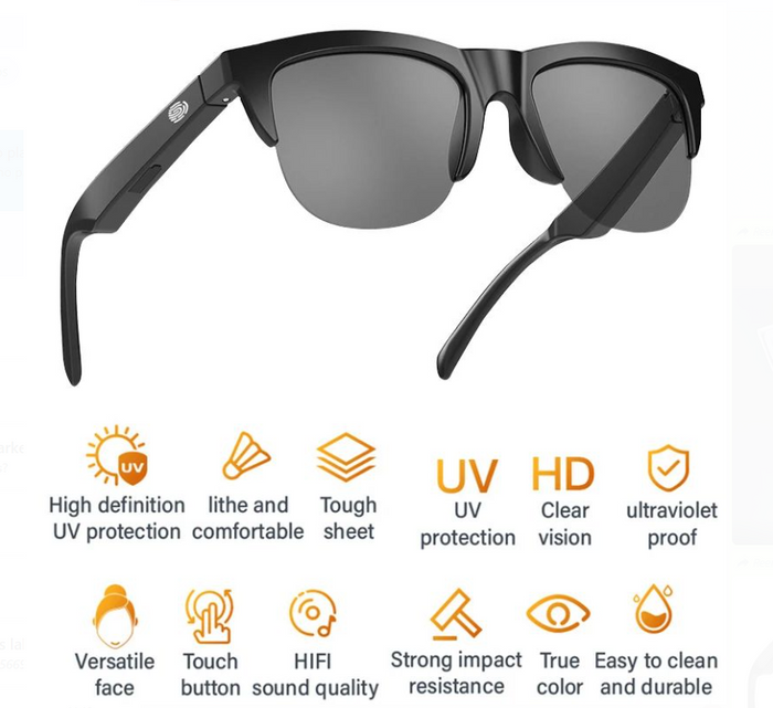 Lentes de sol inteligentes con Bluetooth integrado