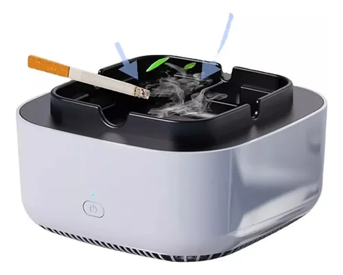 SmokeClean Pro purificador anti-humo absorbiendo el humo de un cigarro