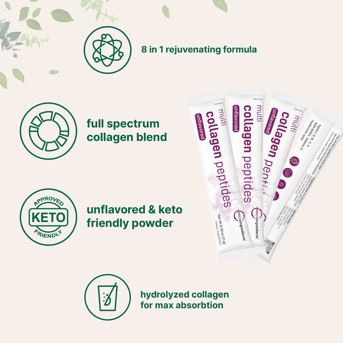 Multi Collagen Peptides — sobres individuales de colágeno