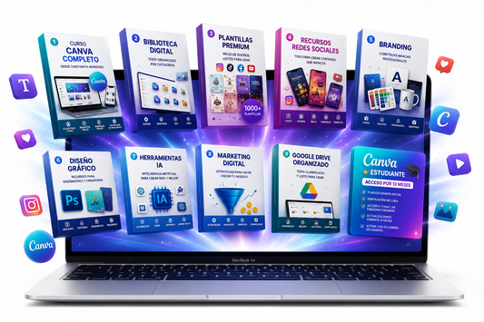 Curso Canva + Biblioteca Digital + Plantillas Premium