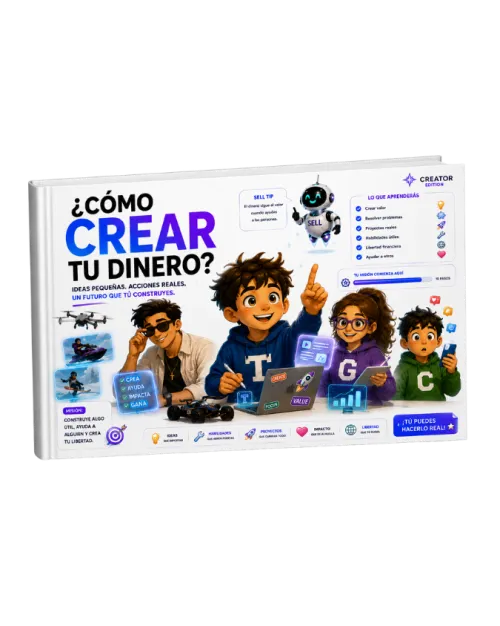 Portada del libro ¿Cómo Crear tu Dinero? de Dinero Inteligente para Niños