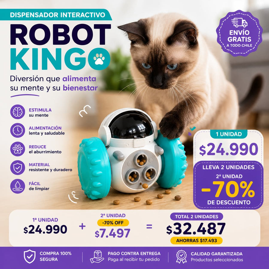Dispensador De Alimentos Forma De Robot
